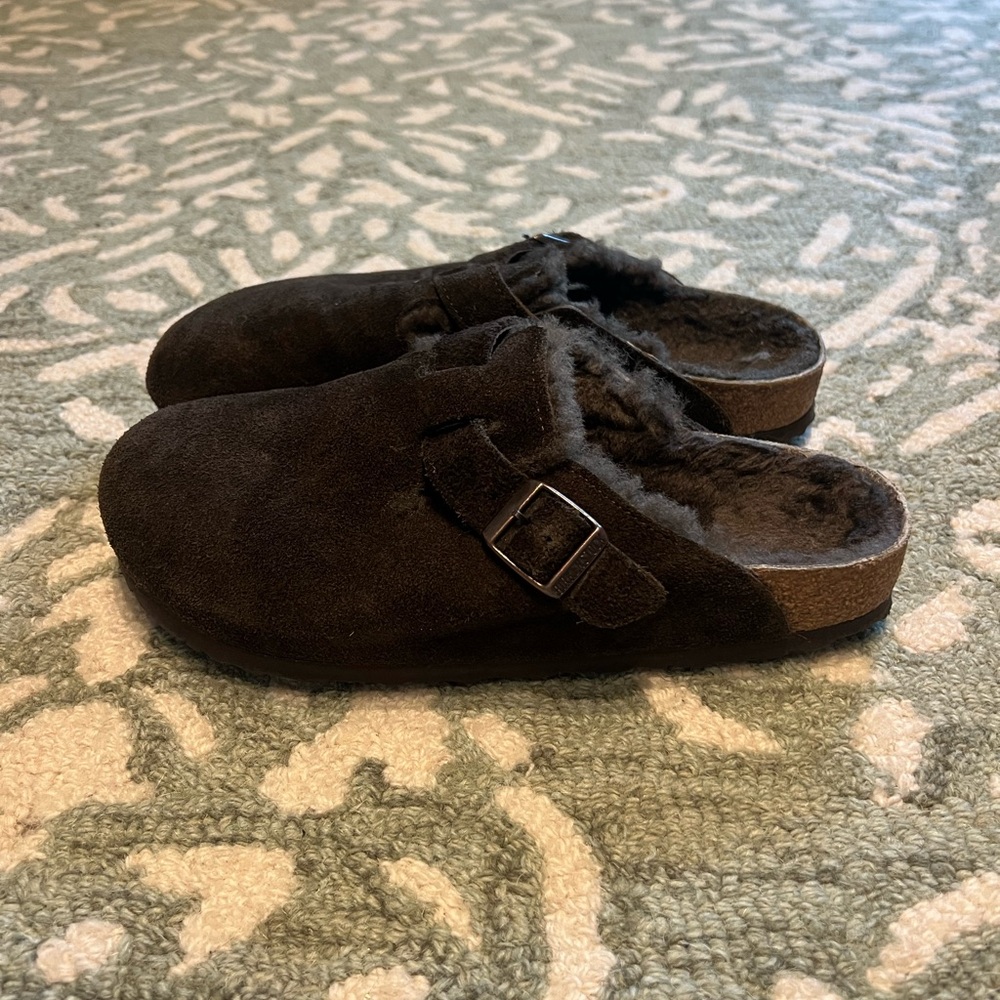 Boston Shearling Suede Leather Mocha